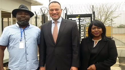 (L-r): Ken Nwogbo, editor in-chief and CEO, CommunicationsWeek Media Limited; Tunde Coker, managing director, Rack Centre and Ejieke Ezeadiugwu, head, Marketing, Communications & Channels at Rack Centre, immediately after a tour of the West Africa’s premium data centre by CommunicationsWeek team on Tuesday.